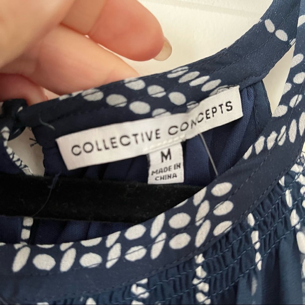 NWT Collective Concepts halter style abstract str… - image 3